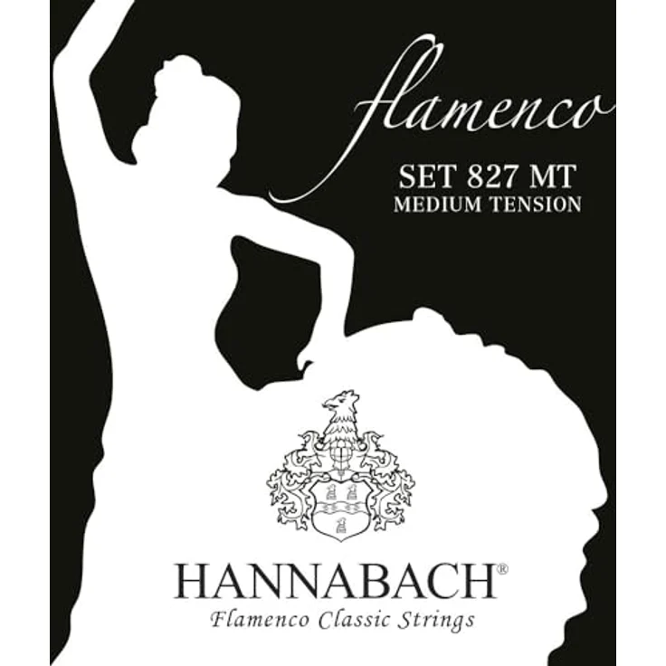 Hannabach Klassikgitarrensaiten Flamenco Serie 827 Medium Tension, für authentischen Klang, Made in Germany - 827MT – Bild 1