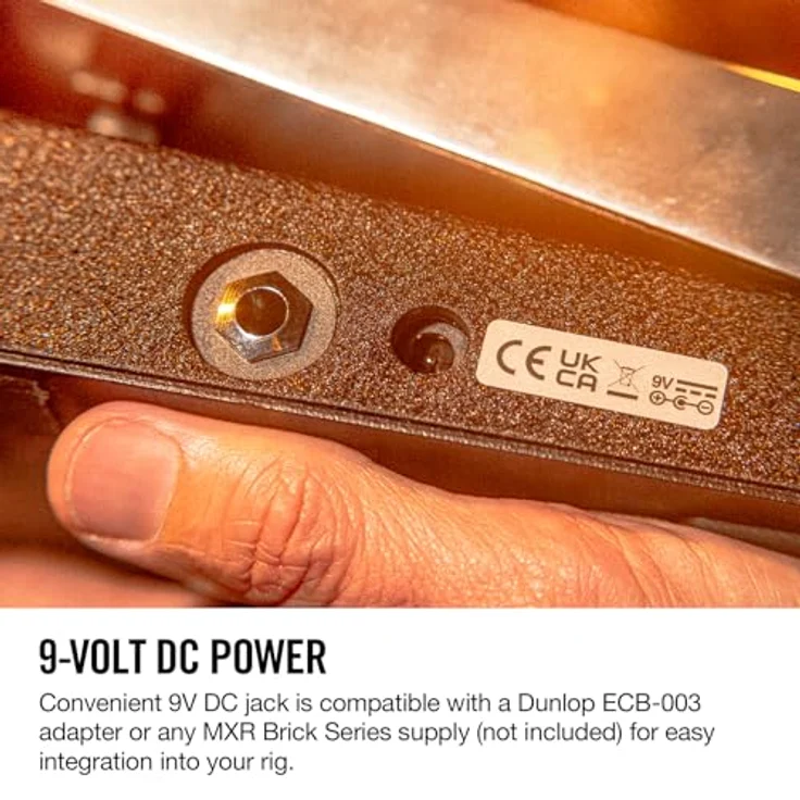 Dunlop DD95FW Cry Baby Daredevil, Wah Wah Pedal mit Fuzz-Schaltkreis, entwickelt in Zusammenarbeit mit Johnny Wator, betrieben mit 9V-Batterie oder Netzadapter – Bild 6