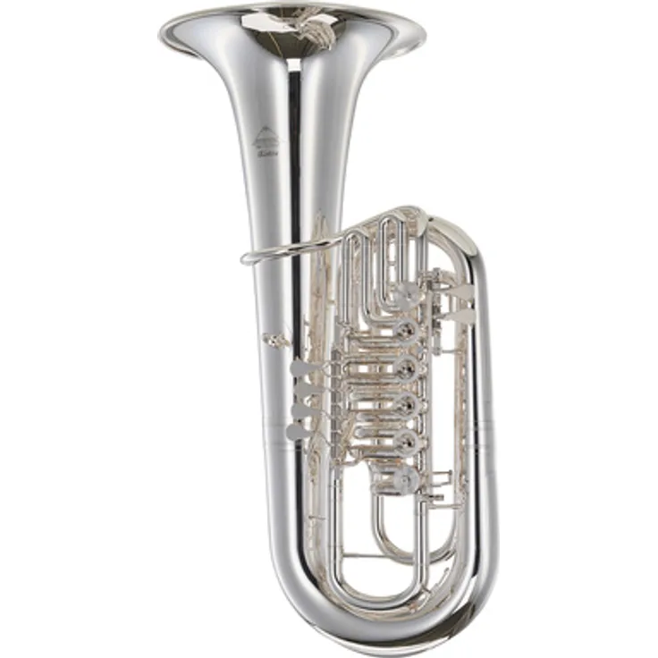 Miraphone 481C Elektra F-Tuba, 5/4 Größe mit 6 Zylinderventilen, versilbert, inkl. TU28 Mundstück