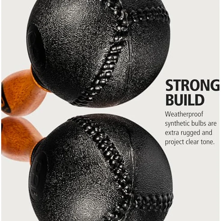 Meinl PM2BK Maracas, Percussion Instrument im Paar, Schwarz mit grober Körnung – Bild 3