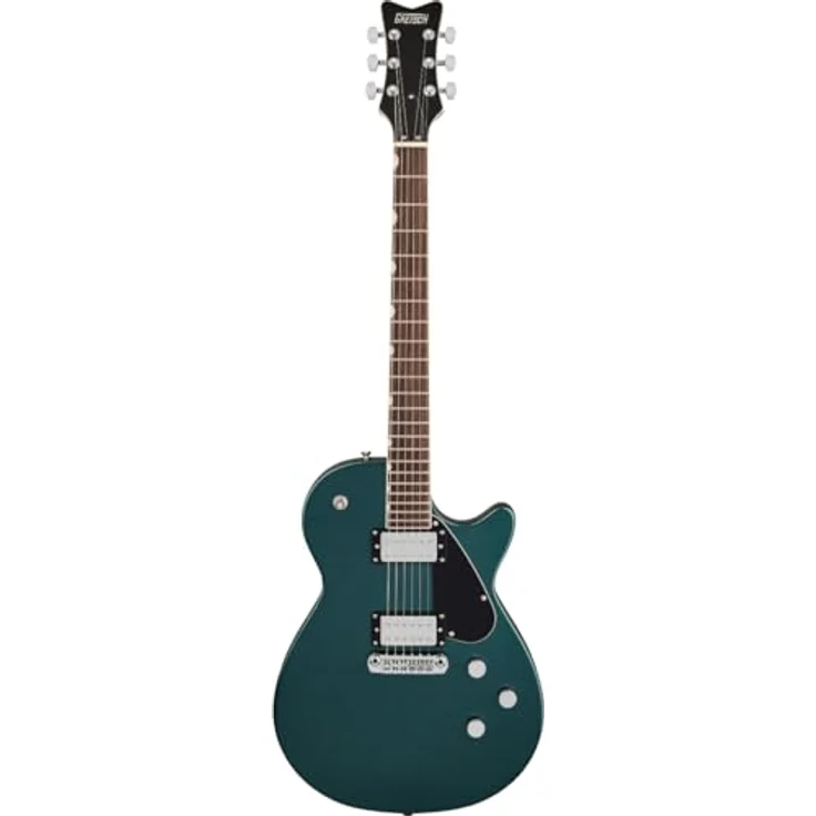 Gretsch Electromatic Jet Club DG, E-Gitarre in Druid Green mit Mahagoni Korpus, 2 PureVolt Twin Six Humbucker, 22 Bünde – Bild 2