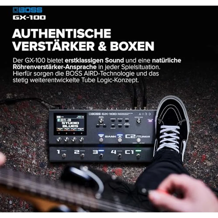 Boss GX-100, Gitarren-Multieffektpedal mit 23 Verstärkertypen, 150 BOSS Effekten und 200 Speicherplätzen – Bild 3