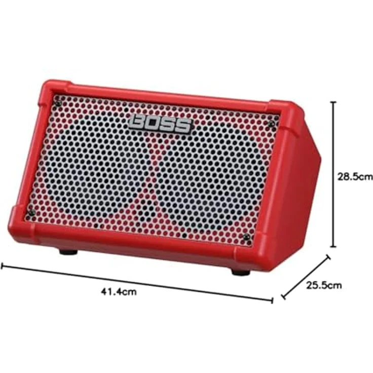 Boss Cube Street II Red, tragbarer E-Gitarren-Combo mit 2 x 6,5" Lautsprechern, 2 Kanälen, Bluetooth-Fähigkeit und 9 Amp Modellierungen – Bild 7