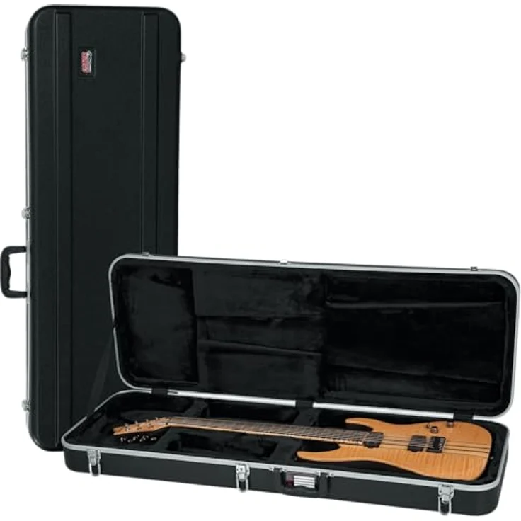 Gator GC-ELEC-XL Guitar ABS Case, Gitarrenkoffer für ST/T-Style Typen, mit EPS-Schaumpolster, abschließbaren Schlössern, Farbe: Schwarz – Bild 1