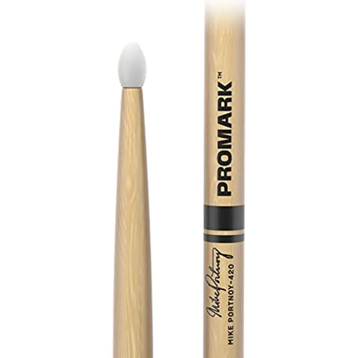 Pro Mark TX420N Mike Portnoy, Signatur Drumsticks aus Hickory mit Nylon Kopf, 40,96 cm Länge, 1,35 cm Durchmesser – Bild 2