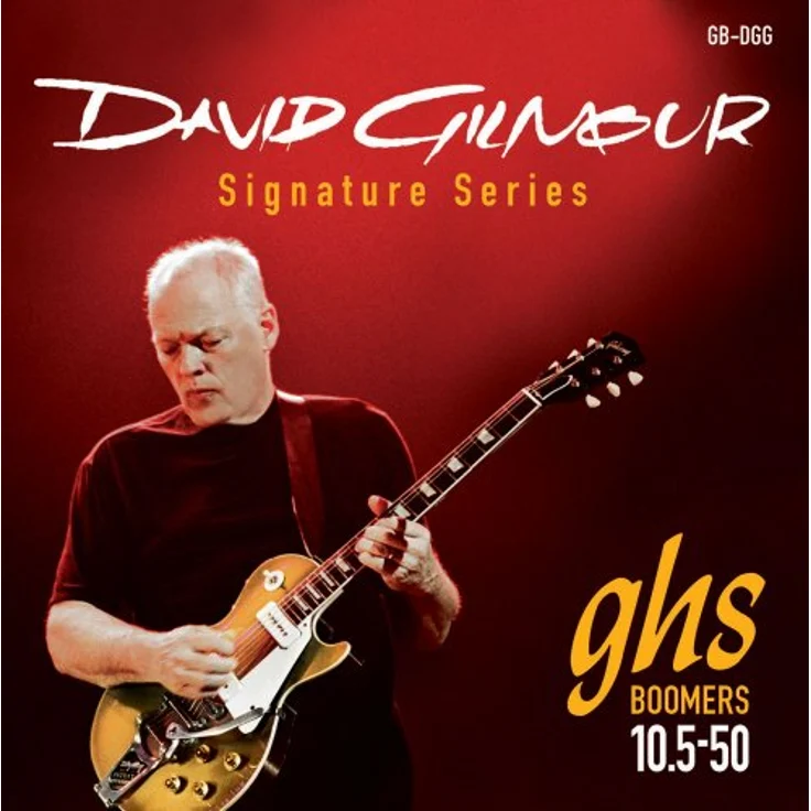 GHS David Gilmour Signature Guitar Boomers - GB-DGG - E-Gitarrensaiten Set, .0105-.050 für Gibson Scale, schwarz – Bild 1