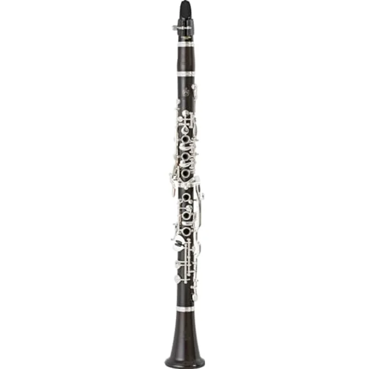 F.A. Uebel 622 Bb-Clarinet, Grenadillholz, Deutsche Griffweise, 22 Klappen, versilberte Neusilbermechanik, inkl. ESM Mundstück und Koffer – Bild 2