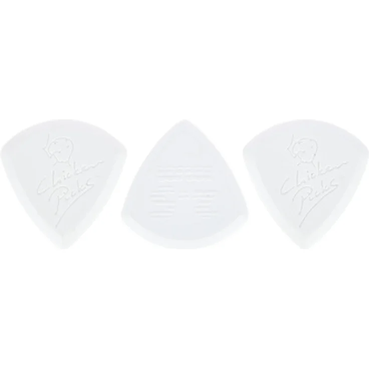 Chicken Picks Badazz III 2,5mm Plektrum Set, 3 Stück, extrem harter Kunststoff, geschliffene Kanten für präzises Picking