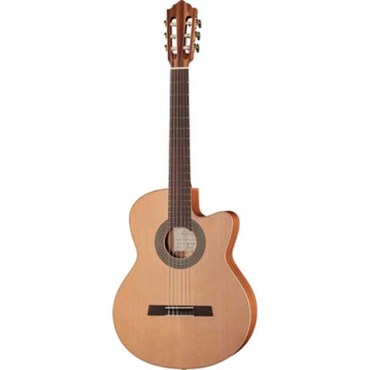 Höfner HM65-Z-CE Konzertgitarre, 4/4 Cutaway mit massiver Zederndecke und Mahagoni-Korpus, Naturfinish, Made in Germany