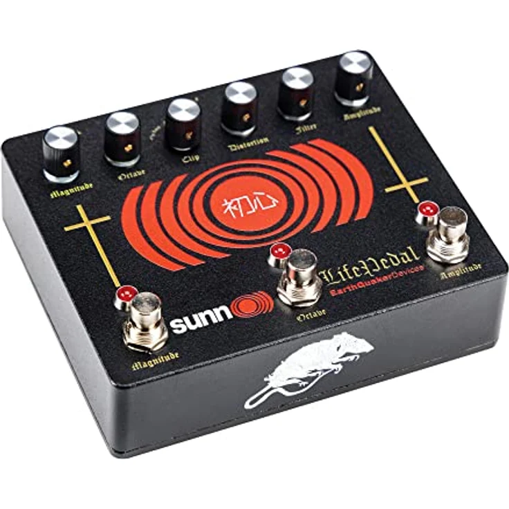 EarthQuaker Devices Sunn O))) Life Pedal V3, Distortion / Boost / Octaver Effektpedal mit regelbarem Octave-Up Effekt, 3 wählbare Clipping-Modi, Metallgehäuse – Bild 2