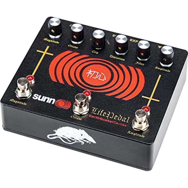 EarthQuaker Devices Sunn O))) Life Pedal V3, Distortion / Boost / Octaver Effektpedal mit regelbarem Octave-Up Effekt, 3 wählbare Clipping-Modi, Metallgehäuse – Bild 3