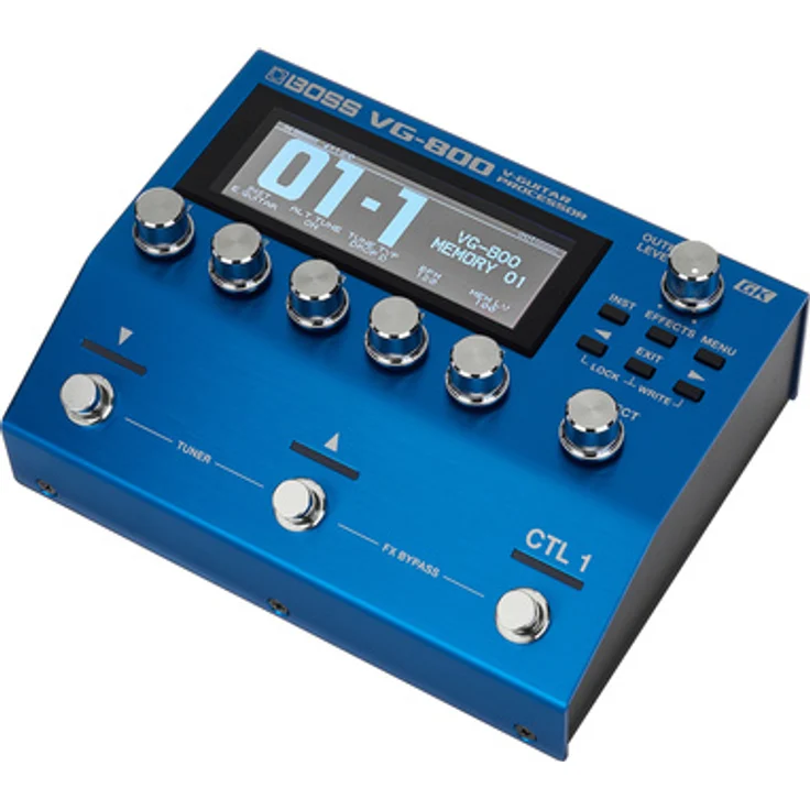 Boss VG-800 V-Guitar Processor, Multi-Effektgerät für E-Gitarre & Bass mit GK-Schnittstelle, Dual-Guitar/Bass-Funktion, USB C Anschluss