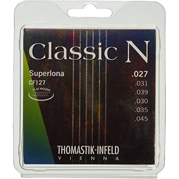 Thomastik-Infeld Saiten für Klassik-Gitarre Classic N Series Superlona Light CF127, Flatwound, blankes Nylon und Chromstahl, Saitenspannung 37,3kp – Bild 1