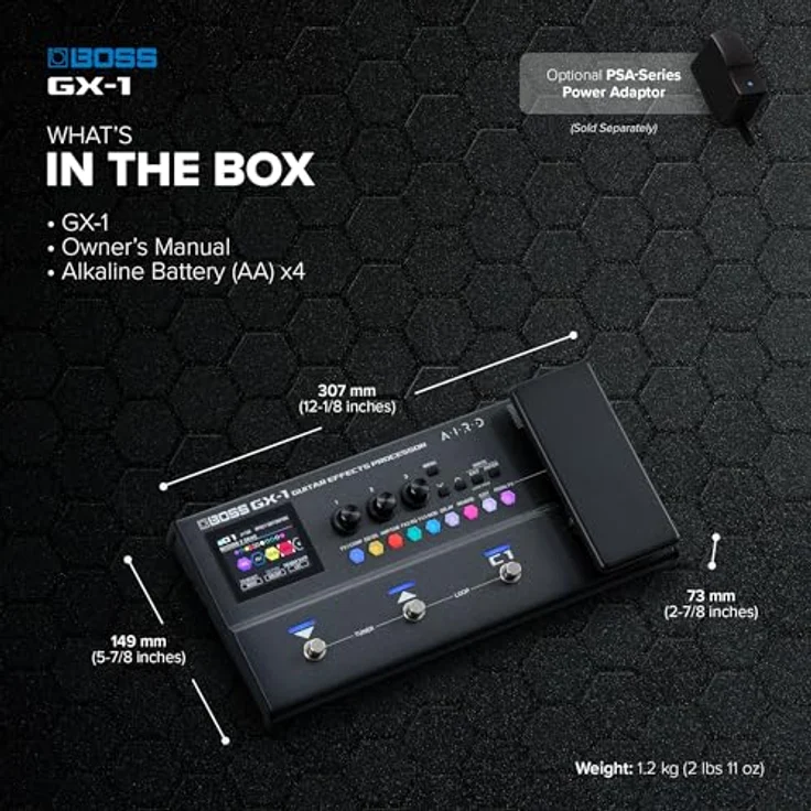 Boss GX-1 Guitar Effects Processor, Multieffektpedal für E-Gitarre & Bass mit 23 Verstärkertypen, 146 Effekten und Bluetooth-Audio – Bild 6