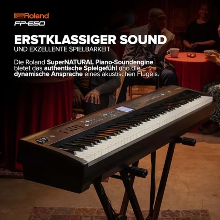 Roland FP-E50, Digitalpiano mit SuperNATURAL Soundengine und 88 Tasten Hammermechanik, schwarz – Bild 3