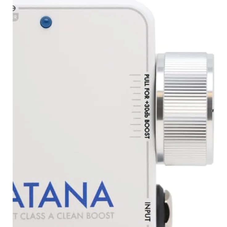 Keeley Katana Clean Boost "Throwback White" Edition, Gitarren-Effektpedal mit +30 dB Boost und True Bypass – Bild 4