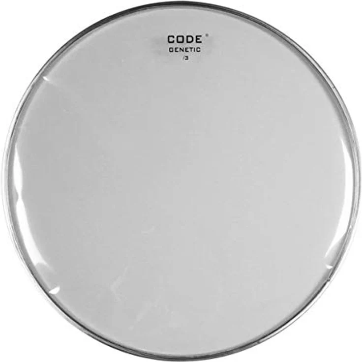 Code 13" Genetic 3 Snare Resonanzfell, einlagig (3 mils), transparent, Grip-Tight Hoops aus Aluminium mit Stahlkern – Bild 1