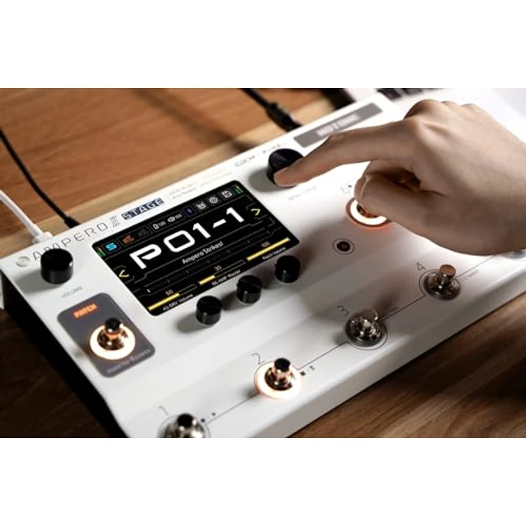Hotone Ampero II Stage, Gitarren-Multieffekte Effektpedal mit 5" Touchscreen, 12 Effekten gleichzeitig, 90 Amp Models und integriertem Looper – Bild 9