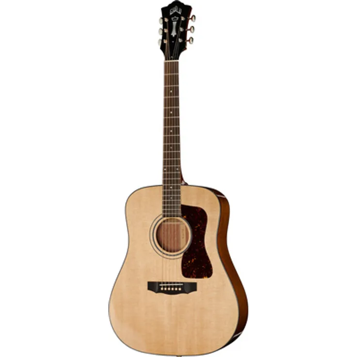 Guild D-40 Traditional NAT USA, Westerngitarre Dreadnought mit massiver Sitka Fichten Decke, Mahagoni Boden und Zargen, Nitrocellulose Finish hochglanz