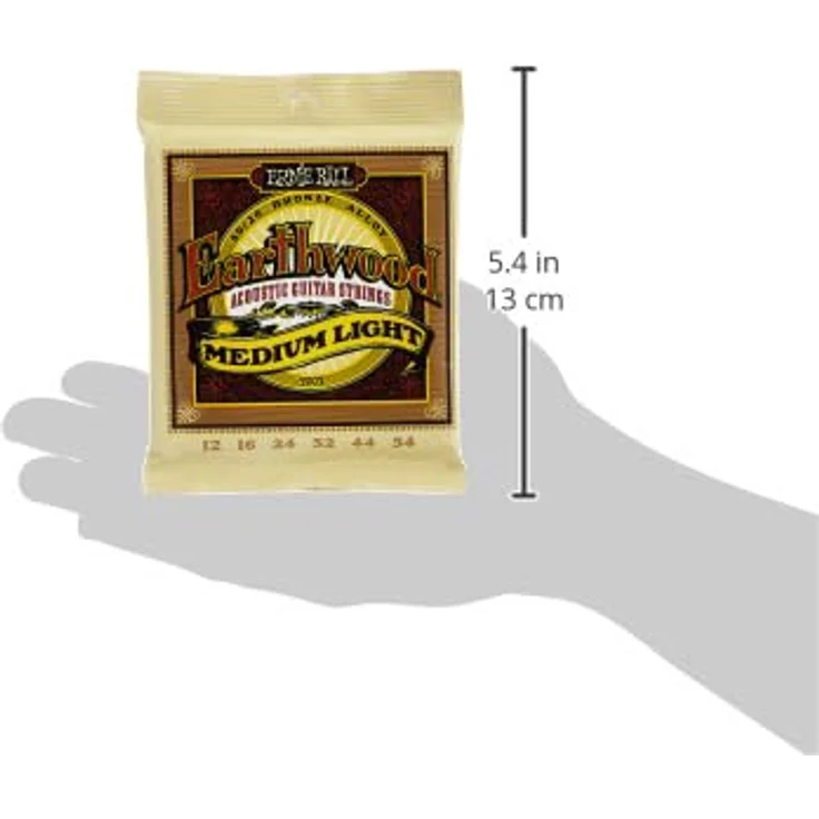 Ernie Ball 2003 Earthwood Bronze, Gitarrensaiten Set für Westerngitarre, 012-054, obertonreicher Ton aus 80% Kupfer und 20% Zink – Bild 3