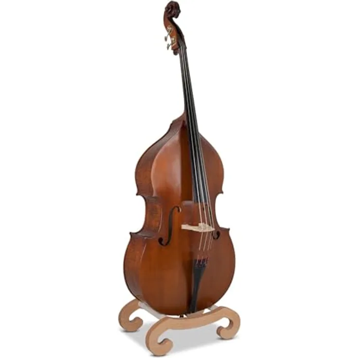 Gewa Premium Line Laminated Bass 3/4, Kontrabass Violinform mit laminierter Decke, dunkelbraun, spielfertig aus Meisterwerkstätten