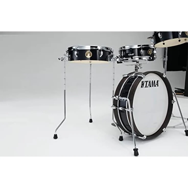 Tama Club Jam Pancake 4pcs Set, Schlagzeug Set in Hairline Black mit 18"x04" Bass Drum, 10"x3,5" Tom, 13"x3,5" Standtom und 12"x04" Snare – Bild 2