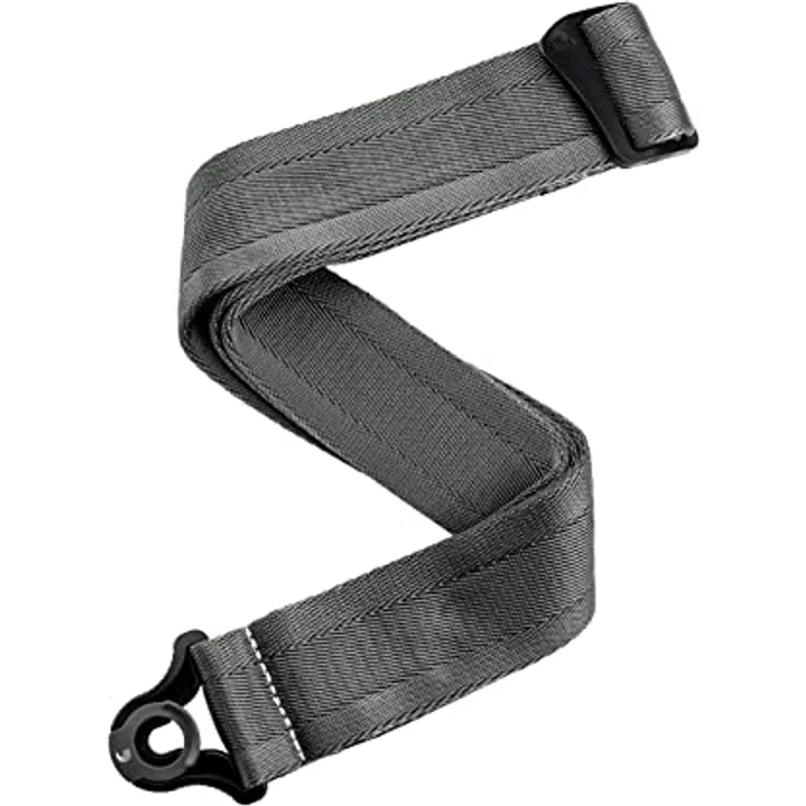 D'Addario Auto Lock Gitarrengurt, Schnellverschlusssystem für Gitarren, Metallgrau – Bild 1