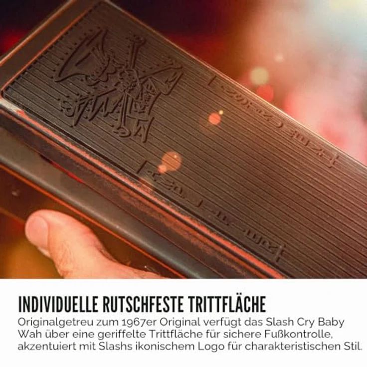 Dunlop Slash Cry Baby Classic, Wah Effekt Pedal für E-Gitarre mit dynamischer Bandbreite und True Hardwire Bypass – Bild 4
