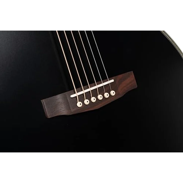Cort Essence OC4 Black Top, Westerngitarre mit massiver Sitka-Fichtendecke, Mahagoni Korpus und Fishman Presys VT System, schwarz/natur – Bild 9