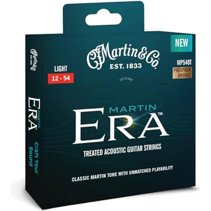 Martin Guitar ERA Light MP540T, Saitensatz für Western-Gitarre, Phosphor Bronze, Zugstärke 168,70, Saitenstärken .012-.054 – Bild 3