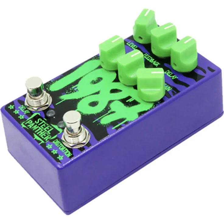 Allpedal Steel Panther - 1987 DIST/DEL, Overdrive-Pedal für E-Gitarre mit Distortion und Delay, Made in USA