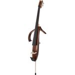 Yamaha SLB 300 Silent Bass, Kontrabass mit SRT Studio Response Technology, dunkle braune antik-imitiert, inkl. gepolsterter Tasche