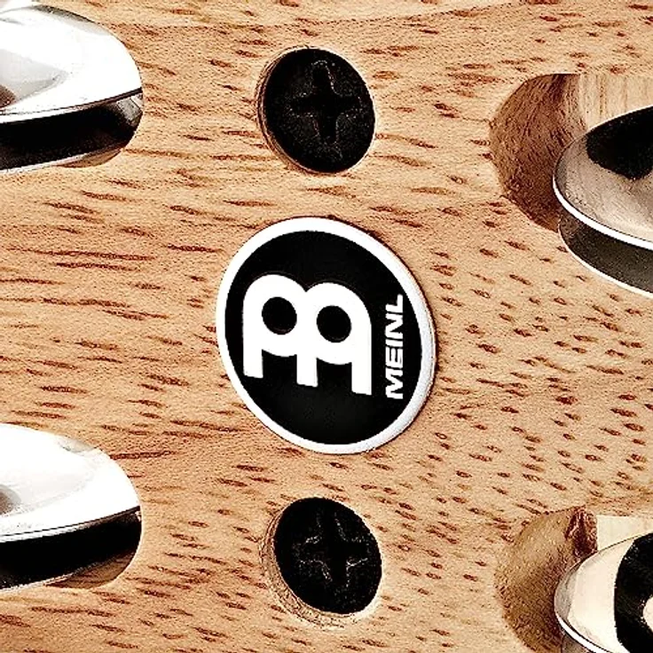 Meinl Professional Heel Tambourine, Gehäuse aus siamesischer Eiche, vier Stahlschellen, verstellbarer Abstand, klassischer heller Sound – Bild 4