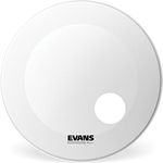 Evans EQ3 Coated White 20" Bass Drum Reso, Schlagzeugfell für ausgewogene Klangqualität, weiß