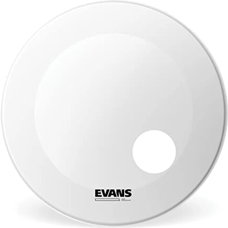 Evans EQ3 Coated White 20" Bass Drum Reso, Schlagzeugfell für ausgewogene Klangqualität, weiß – Bild 1