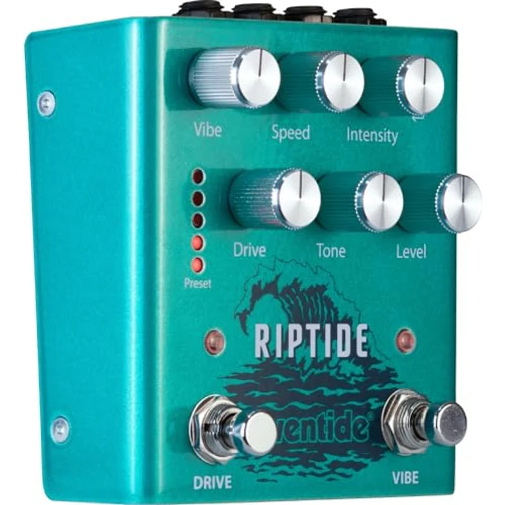Eventide Riptide Dual-Voice Drive/Uni-Vibe, Overdrive-Pedal für E-Gitarre mit Stereo-Overdrive und Uni-Vibe, schwarz – Bild 3