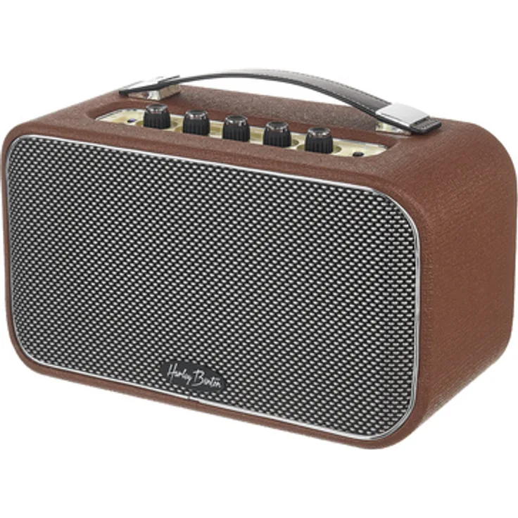 Harley Benton TableAmp V2 Bluetooth, kompakter E-Gitarren-Verstärker mit 30 Watt RMS, 5" Bass Woofer und XLR Mikrofon-Anschluss