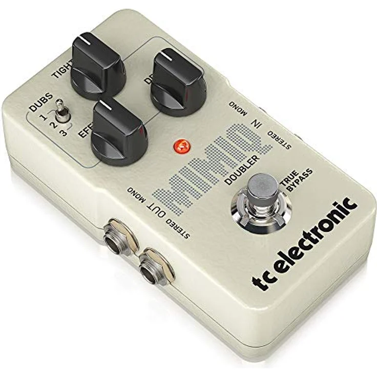 tc electronic Mimiq Doubler, Gitarren-Effektpedal für realistischer Gitarren-Doubler, bis zu 3 zusätzliche Spuren, Stereo-I/O, True Bypass – Bild 3