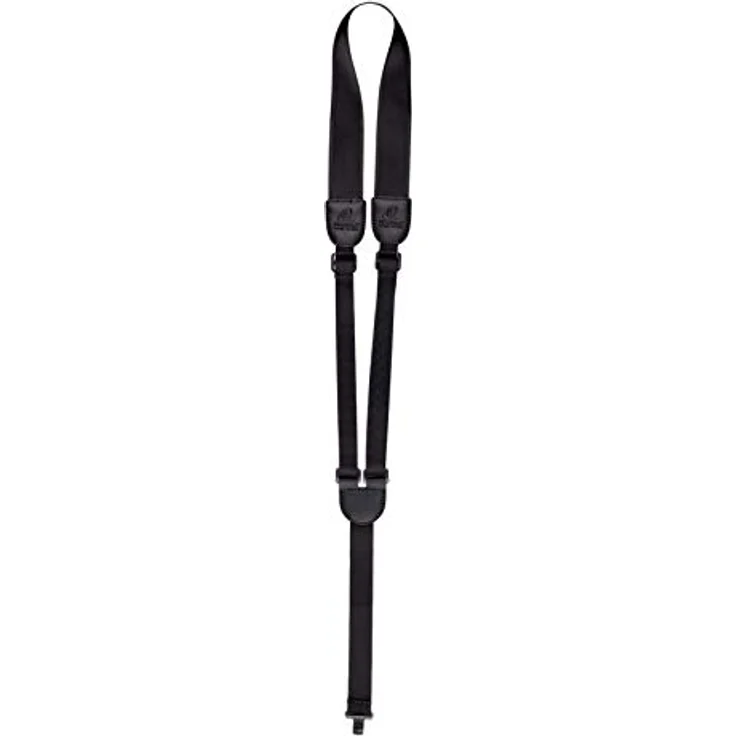 Ortega OGSHK-BK Gitarrengurt, strapazierfähiger Nylon-Gitarrengurt mit Schallloch-Haken, verstellbar von 800 mm bis 870 mm, schwarz – Bild 1