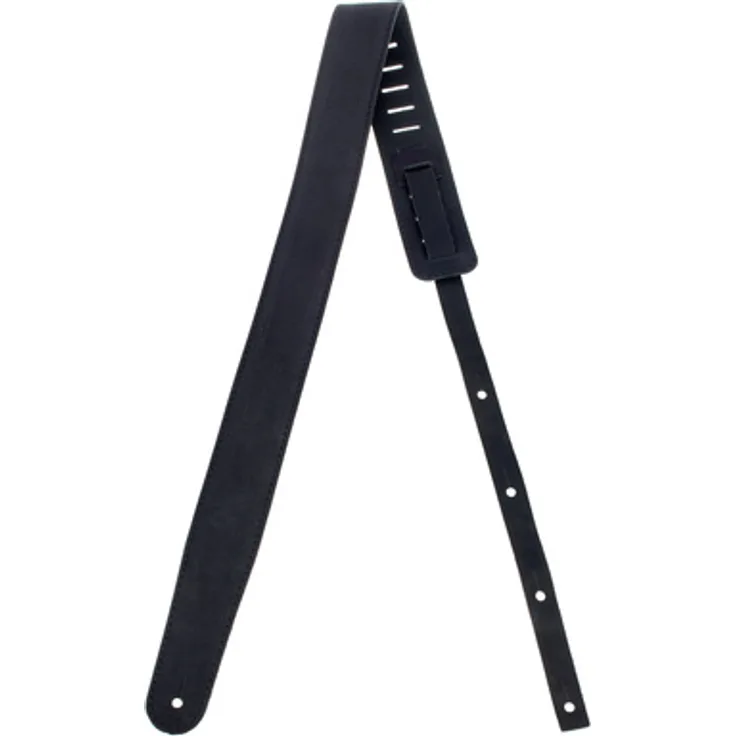Harley Benton Custom Strap 6 Waxy Suede Black, Gitarrengurt aus Premium Rindleder mit Velours-Effekt, verstellbar von 100 bis 147 cm