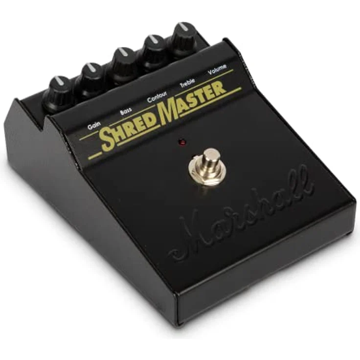 Marshall Shredmaster, Distortion Effektpedal für E-Gitarre, neuauflage des legendären Originals mit Gain, Bass, Contour, Treble und Volume Reglern, Made in UK – Bild 3