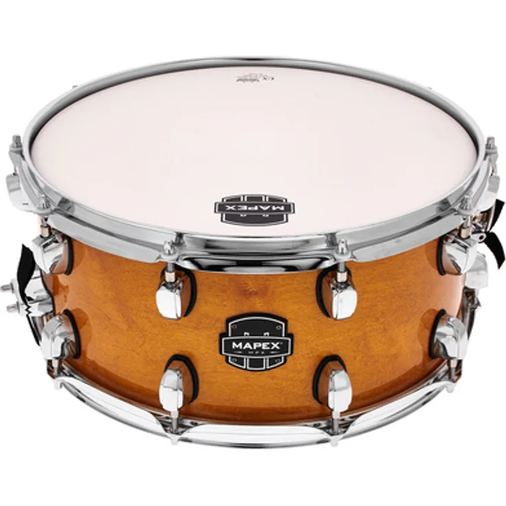 Mapex 14"x6,5" MPX Hybrid Snare CNL, 7,2mm Ahorn-/Pappelkessel, Gloss Natural Finish, Chrom Hardware, Remo UX Felle