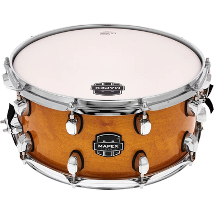 Mapex 14"x6,5" MPX Hybrid Snare CNL, 7,2mm Ahorn-/Pappelkessel, Gloss Natural Finish, Chrom Hardware, Remo UX Felle
