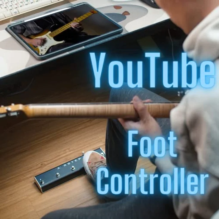Xsonic Airstep Play, Smart Multi Controller und Wireless Fußschalter für Video- und Audioinhalte, Bluetooth, robustes Aluminium-Gehäuse – Bild 2