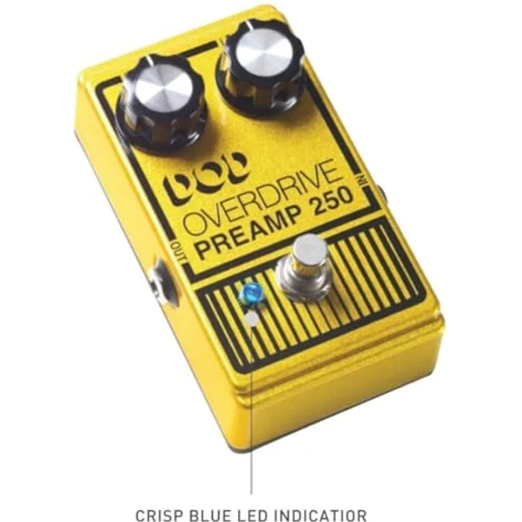 Digitech DOD Overdrive Preamp 250, Overdrive Pedal mit True Bypass und leichtem Aluminium Gehäuse – Bild 5