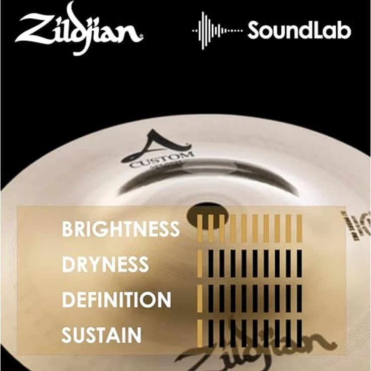 Zildjian 06" A-Custom Splash, brillantes Schlagzeugbecken mit facettenreichem, schnellem Klang – Bild 5