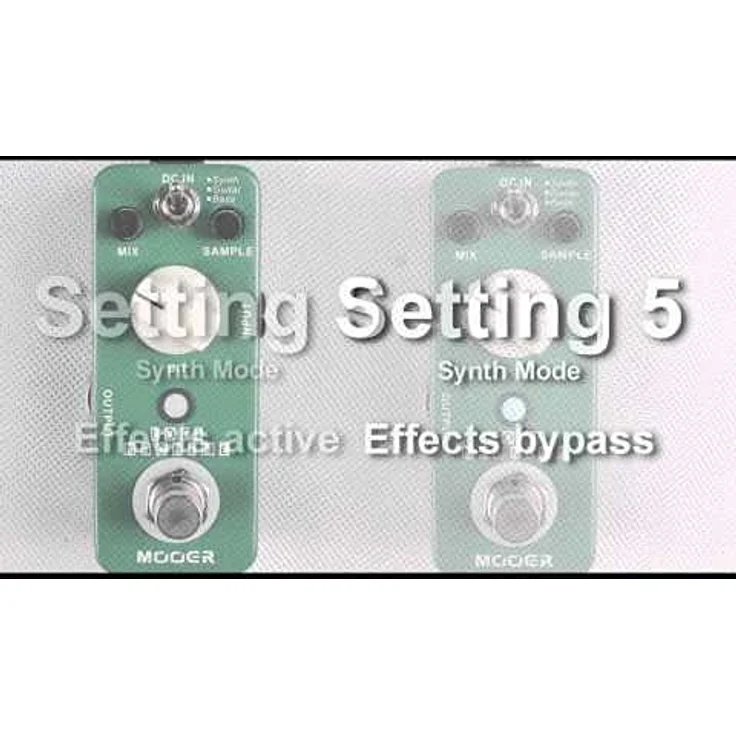 Mooer Lofi Machine, Samplerate Reducer Effektpedal mit 3 Modi für Gitarre, Bass und Synths, Metallgehäuse, Echter Bypass – Bild 2