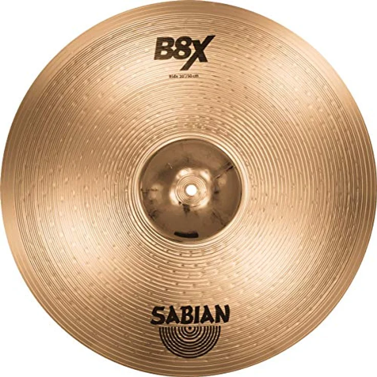 Sabian 20" B8X Ride, Schlagzeugbecken aus B8 Bronze mit gehämmerter Glocke und natürlichem Finish, warmer und komplexer Sound – Bild 2