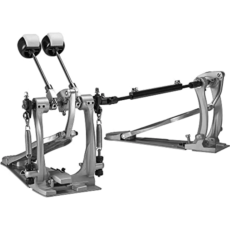 Gibraltar GTC6DD-DB Double Pedal, Doppelfußmaschine mit Direct Drive, einstellbarer Federspannung und gebogenem Rahmen