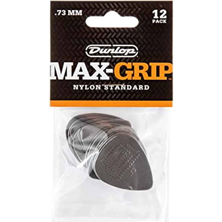 Dunlop Nylon Max Grip 0.73, Plektrum Set mit 12 Stück, Stärke 0,73 mm – Bild 2